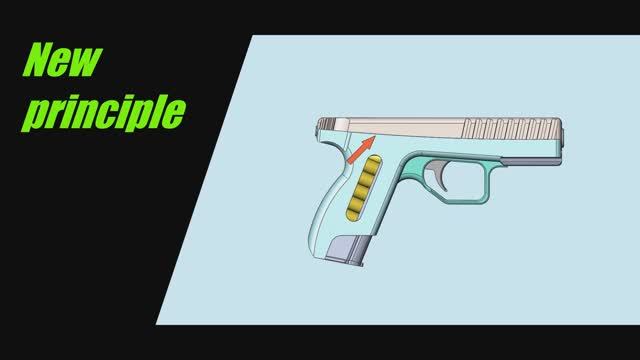 Разработано в России. Концептуально - новый пистолет с радиальными направляющими затвора. смотреть онлайн