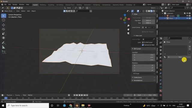 Create Crumpled Paper In  Blender Tutorial/3danimation/Blender 3danimation/Blender .