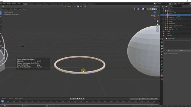 Creating EASY CABLES in Blender with CABLERATOR! (New Blender Add-On!) смотреть онлайн