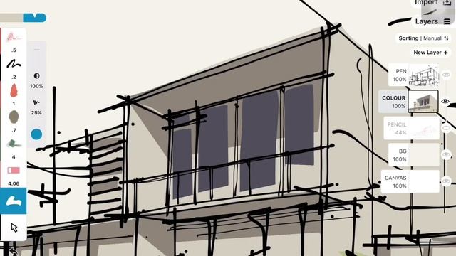 Concepts App / Architectural illustration practice смотреть онлайн