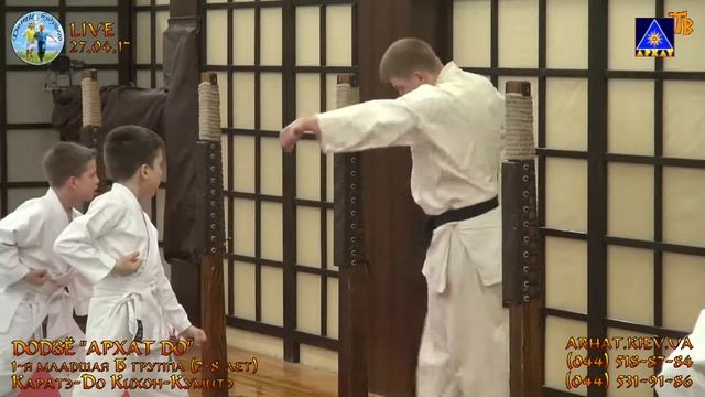 Каратэ-До Кихон-Кумитэ. 1-я младшая Б (27.04.2017) смотреть онлайн