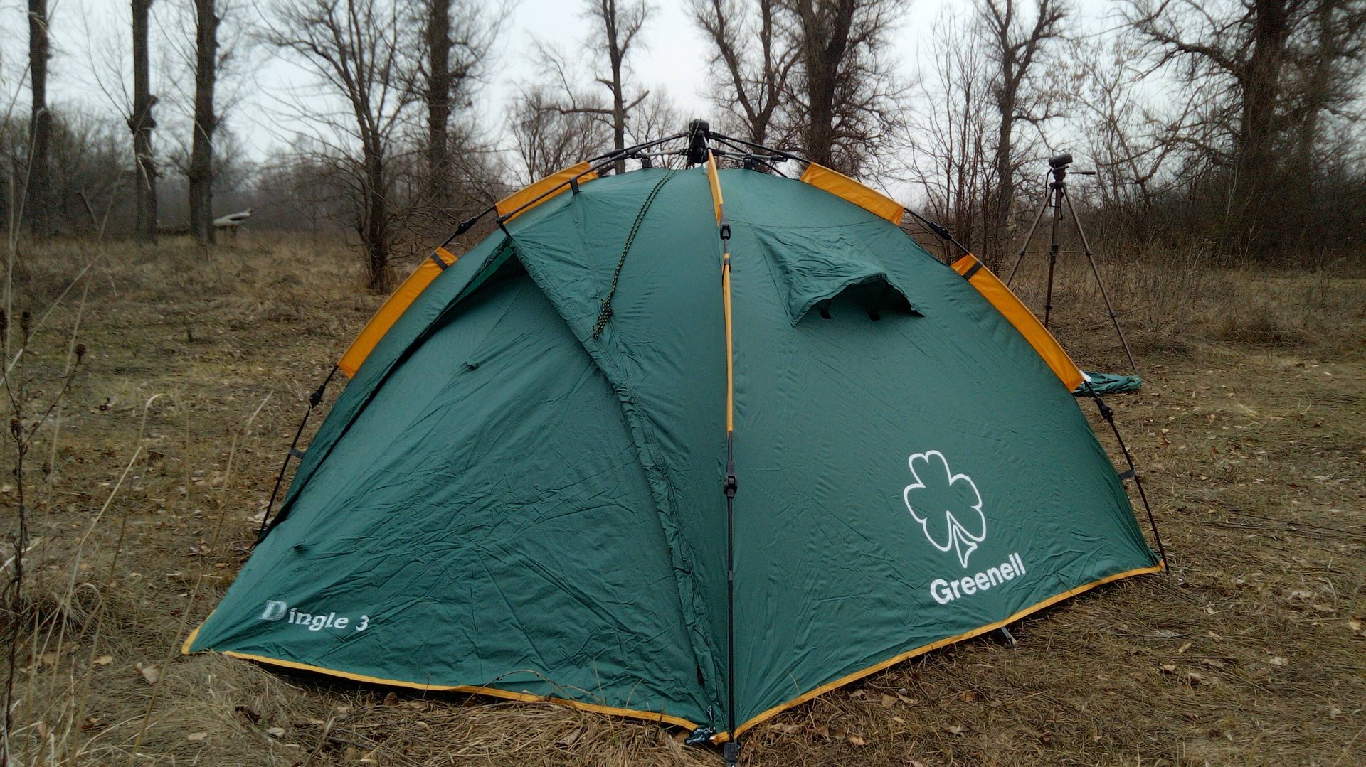 Лучшая палатка полуавтомат Greenell Дингл 3v2 из туристических, особенно для сплавов. смотреть онлайн