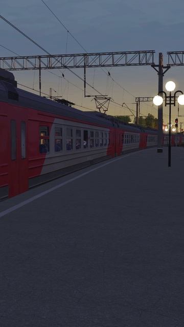 Trainz 22, «ЭД4М-0423 прибывает на станцию Санкт-Петербург-Витебское» смотреть онлайн