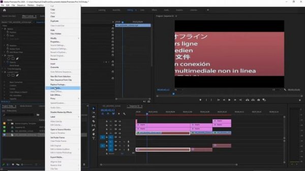 How to Fix Media Offline Missing media erro in Adobe Premiere pro ||BD_{TecH}