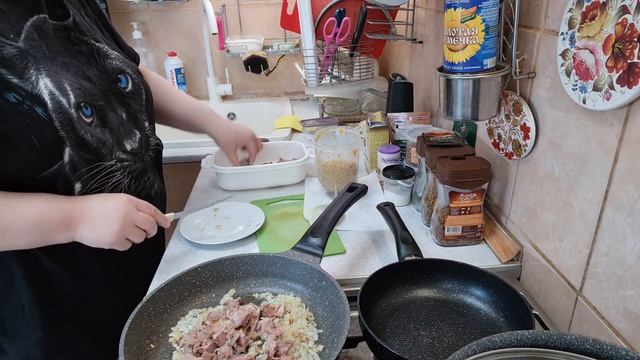 НЕ ОЖИДАЛА ТАКОГО приготовила полную сковородку из 200 гр мяса