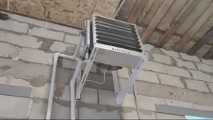 Воздушное отопление. Тепловентилятор водяной. Обогрев дома Nefedtorg