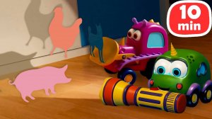 Машинки Мокас: Театр теней и цветочный сюрприз! Веселые игры и мультики для малышей