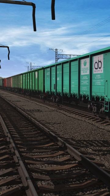 Trainz 22, «ЧМЭ3-5411 выполняет манёвры по станции Туапсе» смотреть онлайн