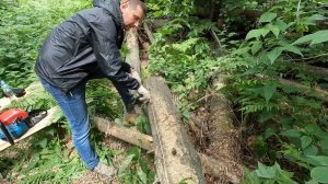 Как сделать доски с помощью бензопилы своими руками из валежника