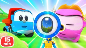 Мультики про машинки для детей — Грузовичок Лева собирает телескоп и строит маяк