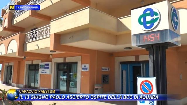 Capaccio Paestum: Il 13 Giugno Paolo Ascierto Ospite Della BCC Di Aquara