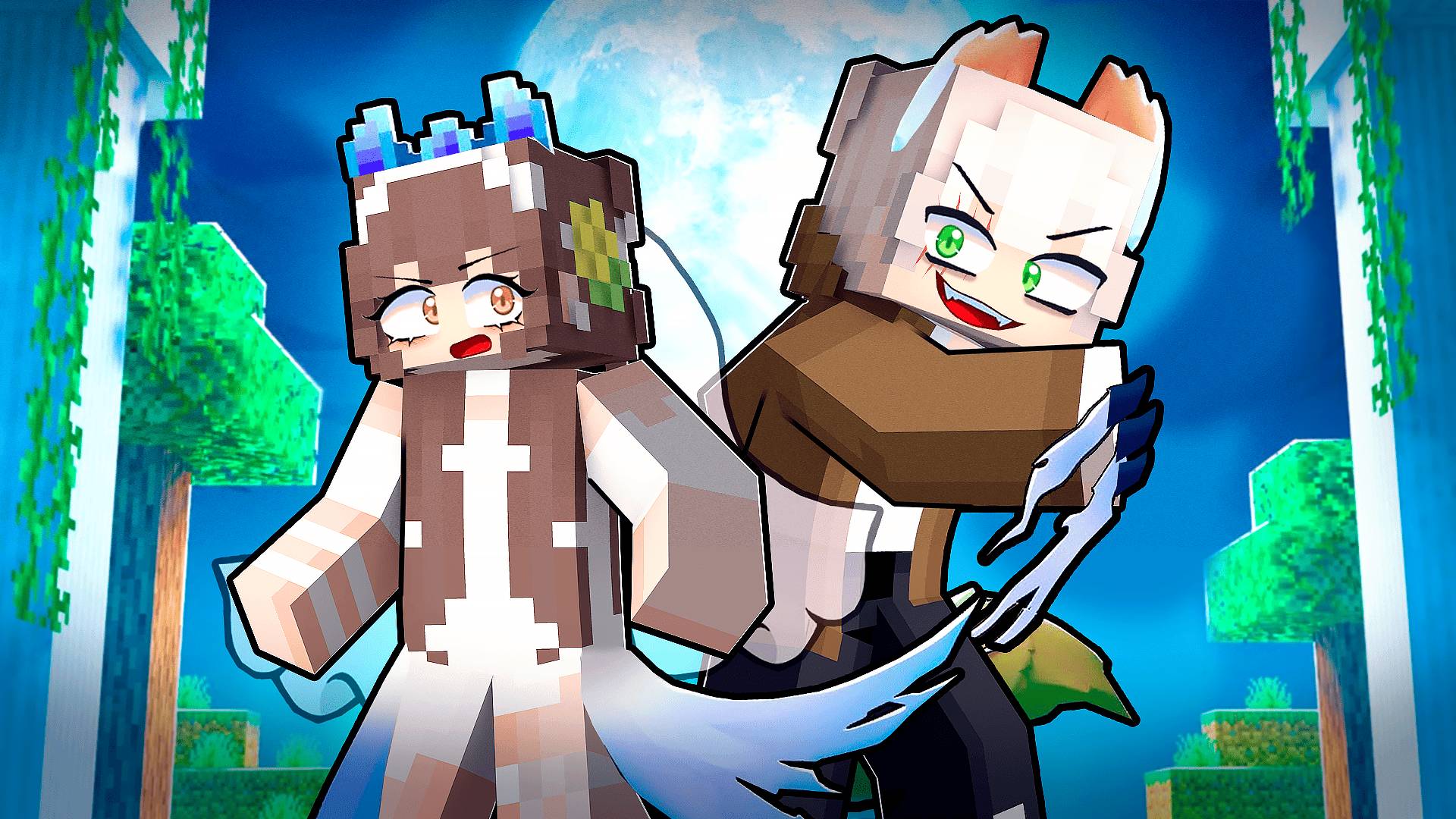 Принцесса и Дикий Волк в Майнкрафт! Фильм Запретная Любовь смотреть онлайн