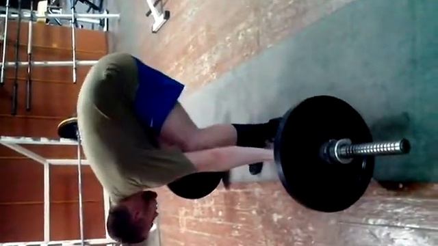 Thrust jerk with access to socks..Тяга рывковая с выходом на носки. смотреть онлайн