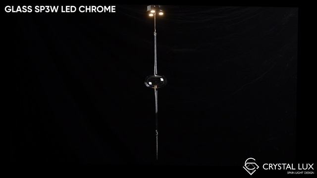 ПОДВЕСНОЙ СВЕТИЛЬНИК|GLASS SP3 LED CHROME| CRYSTAL LUX смотреть онлайн