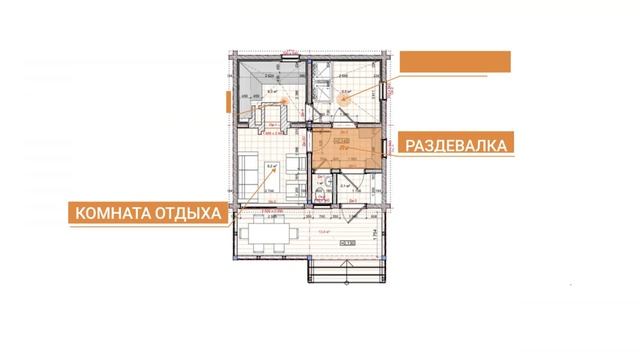 Русская баня из клееного бруса