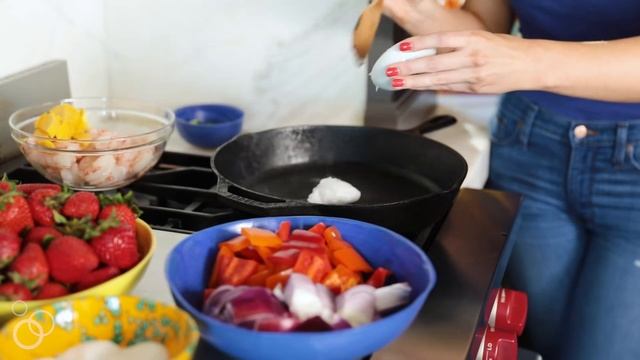 Chili Mango Shrimp Stir Fry