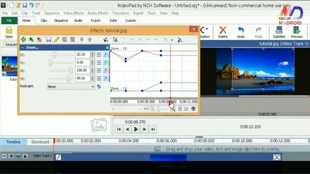 Cara membuat effect zoom video di videopad смотреть онлайн