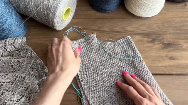 Футболка из пряжи LinoSeta Часть 2: как легко рассчитать вырез горловины смотреть онлайн