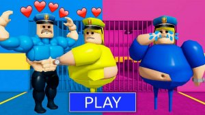 ЛЮБОВНАЯ ИСТОРИЯ! СИЛЬНЫЙ ПОЛИЦЕЙСКИЙ BARRY ВЛЮБИЛСЯ В ЖЕЛТУЮ ДЕВУШКУ BARRY? OBBY в РОБЛОКС