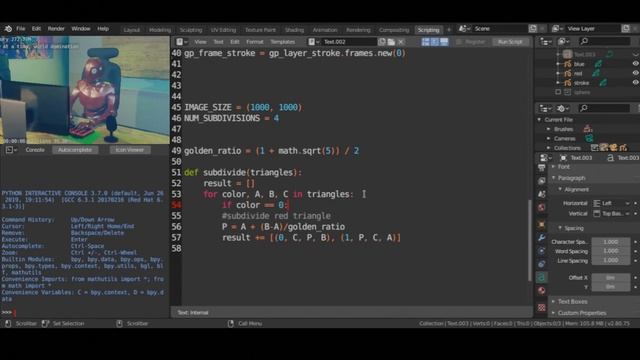 Generative Art Series in Blender, Grease Pencil and Python | E04 Penrose Tiles смотреть онлайн