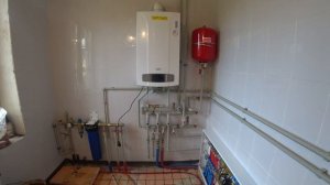 Отопление частного дома 180 кв.м. Коллектор из полипропилена в котельной своими руками.