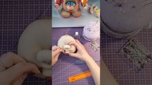 мк утяжки головы  чулочная кукла для начинающих часть первая