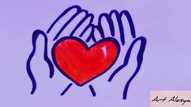 Рисую сердце в руках! смотреть онлайн