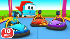 Мультики про машинки для малышей. Грузовичок Лева, роботы и машинки.