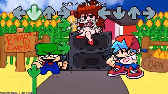 Friday Night Funkin' - Paranoia Chart (THE BAMBI FANSONG, NOT THE MARIO'S MADNESS SONG)