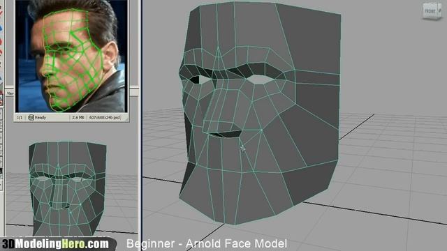 How to Model a Face - Low Poly Beginner 3D Modeling Tutorial смотреть онлайн