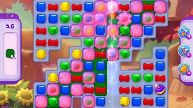 HomeScapes Level 1560 no boosters (14 moves) смотреть онлайн