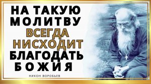 На такую молитву всегда нисходит благодать Божия и оправдывает - Никон Воробьев