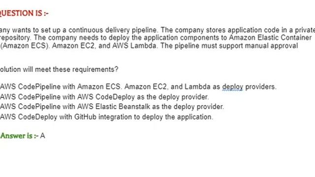 Part#17: AWS DOP-C02 : AWS Certified DevOps Engineer Professional - Questions and Answers смотреть онлайн