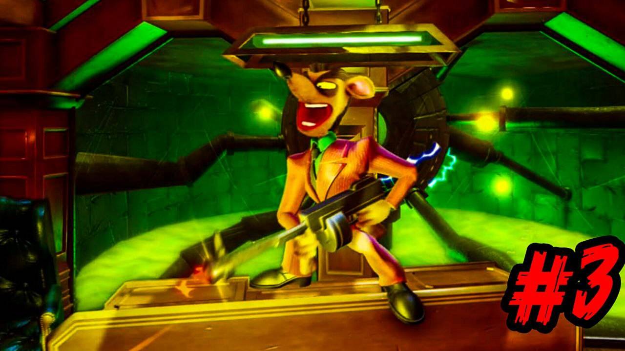 ПРОХОЖДЕНИЕ КРЭША БАНДИКУТА #3 ПОБЕДИЛ КРЫСУ С ПУЛЕМЁТОМ ► crash bandicoot n sane trilogy!!!!!