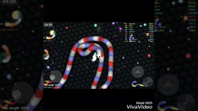 Slither.io/Почти порвал ТОП;)/ смотреть онлайн