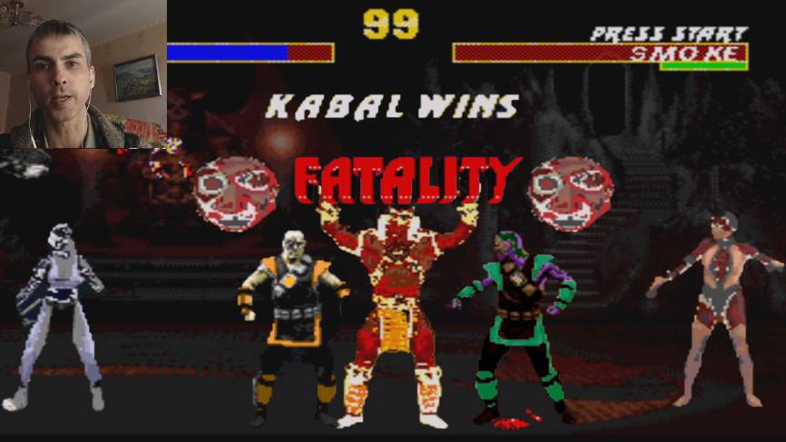 UMK3 прохождение одним приемом Kabal