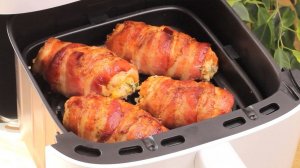 Обалденные Куриные рулетики в беконе! Сочное куриное филе в аэрогриле. Этот рецепт сведет вас с ума