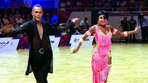 Спортивные бальные танцы. Чемпионат мира. Полуфинал. Самба