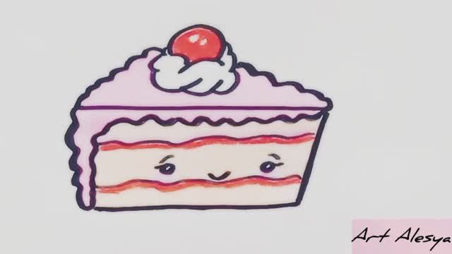 Рисую забавное пирожное! смотреть онлайн