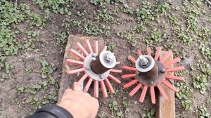 Самодельный междурядный культиватор для чеснока.