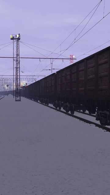 Trainz 2022, «2ТЭ10М-2082 проходит станцию Магнитогорск» смотреть онлайн
