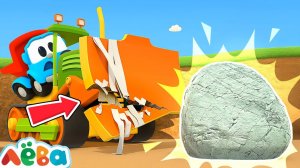 НОВАЯ СЕРИЯ — Сварочная машина спасает БУЛЬДОЗЕР! Мультики Грузовичок Лева про машинки