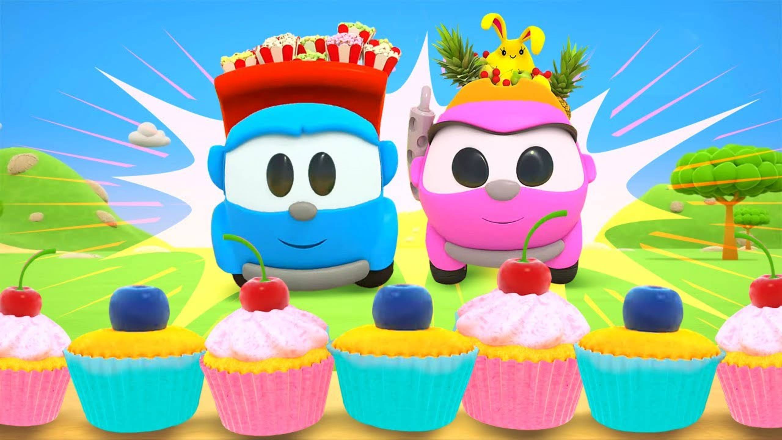 Продаем ВКУСНЯШКИ! Веселые песенки для детей и мультики Грузовичок Лева смотреть онлайн