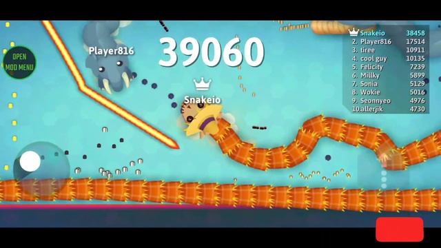 Snake.io Mood Menu Hack Gameplay! Best Epic Snakeio Gameplay #snakeio #snakegame #snakevideo