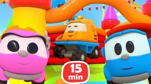 Мультики для детей про машинки. Грузовичок Лева и Лея играют вместе!