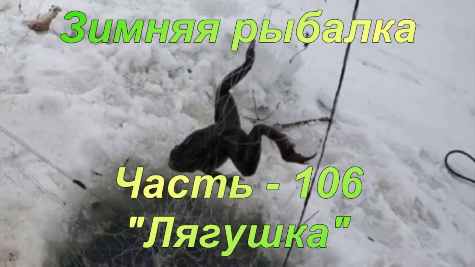 Зимняя рыбалка. Часть - 106. "Лягушка". смотреть онлайн