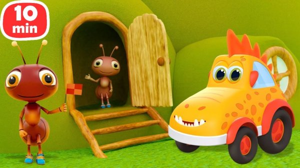 Веселые песенки для малышей Музыкальные мультики Машинки Мокас