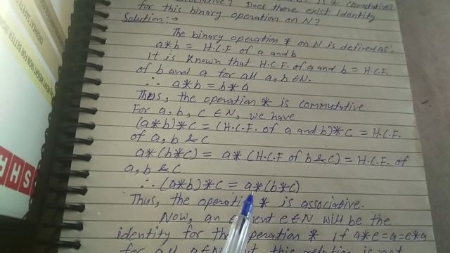 Let * be the binary operation on N defined by a*b=H.C.F of a&b. Is * commutative? Is * associative? смотреть онлайн