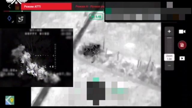 Работа расчётов ударных FPV группы Север по бронетехнике ВСУ на Харьковском направлении смотреть онлайн