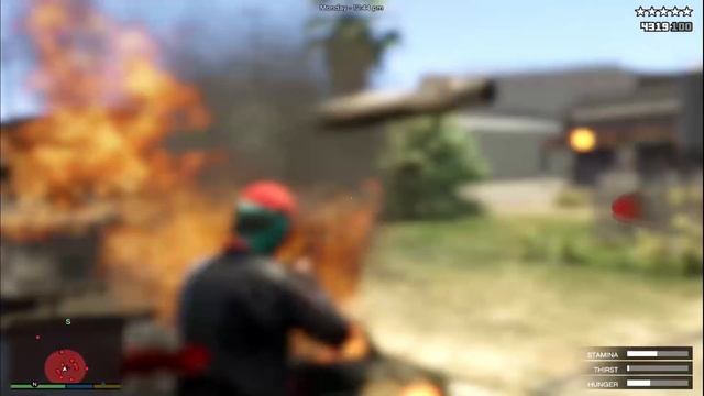 Gta V + Six Star Wanted Level Rampage - Hookies Food Diner Place Shootout - Hum Pak Gamerz